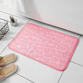 Embossed Microfiber Bathroom Living Room Anti Slip Floor Mat close-up view