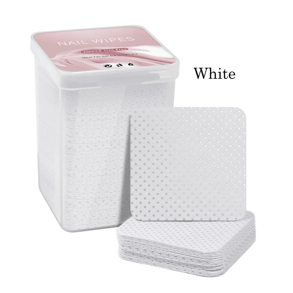 Lint-Free Nail Polish Remover Cotton Wipes 200 Pcs alternate view