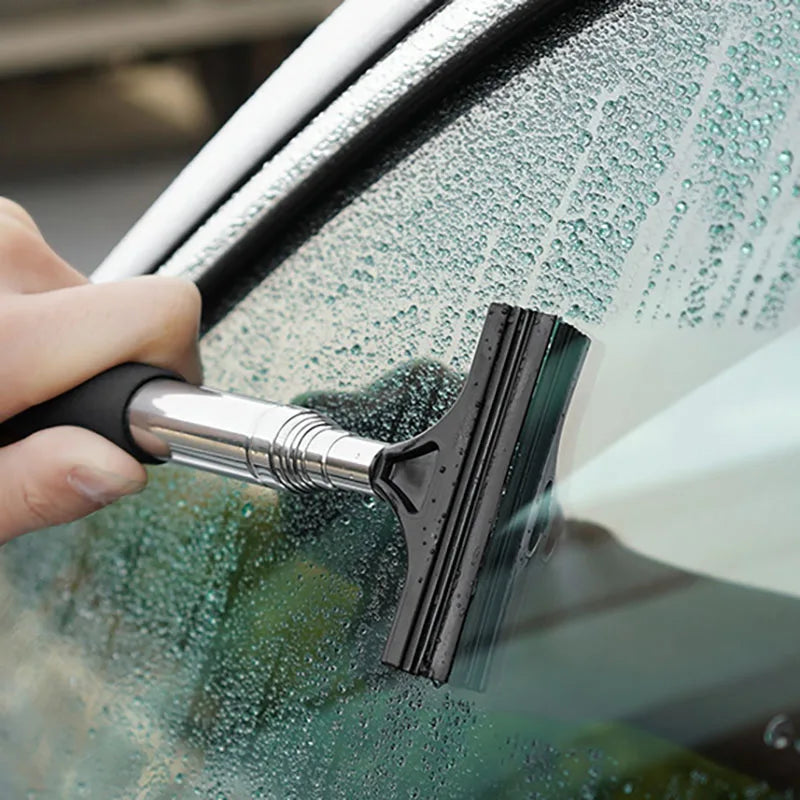Car Rearview Mirror Cleaning Tool Telescopic Handle close-up view