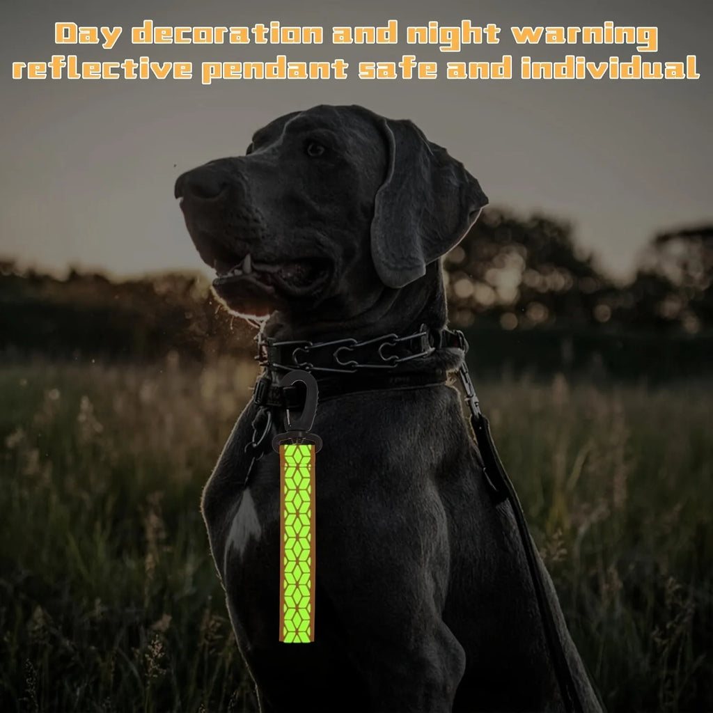 2PCS High Visibility Reflective Keychain - Double-sided Safety Strip, Suitable for Night Running and Cycling