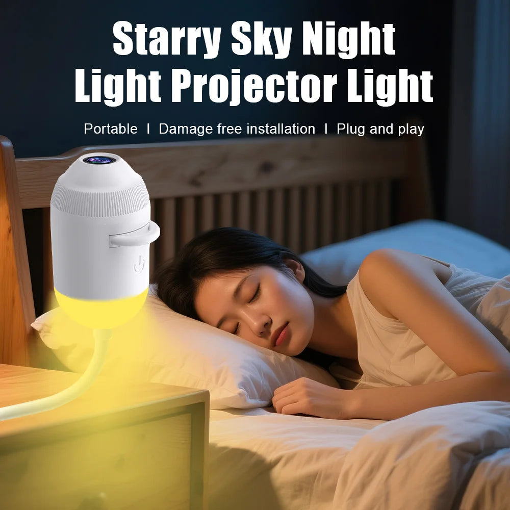 Galaxy Starry Sky Projection Light USB Night Light 360 ° Adjustable Galaxy Atmosphere close-up view