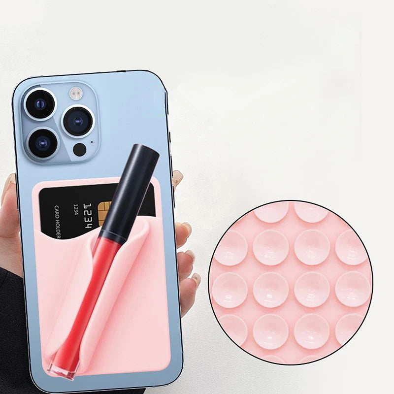 Mobile Phone Case Lipstick Storage Lip Glaze Mobile Phone Holder Card Portable Lipstick Lip Glaze Holder Paste Storage
