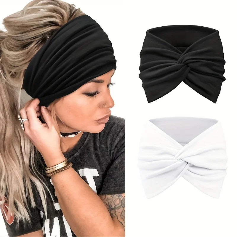 Loose Sports Headband for Women, Yoga Elastic Headband for Running