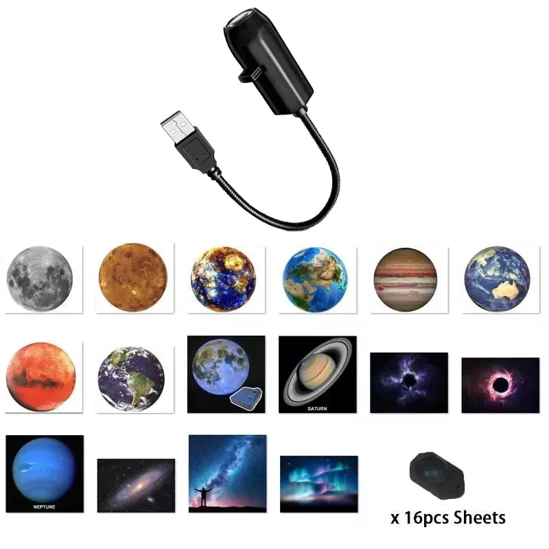 USB Ceiling Moon Earth Projection Atmosphere Light Romantic Bedroom Decoration Galaxy lifestyle view