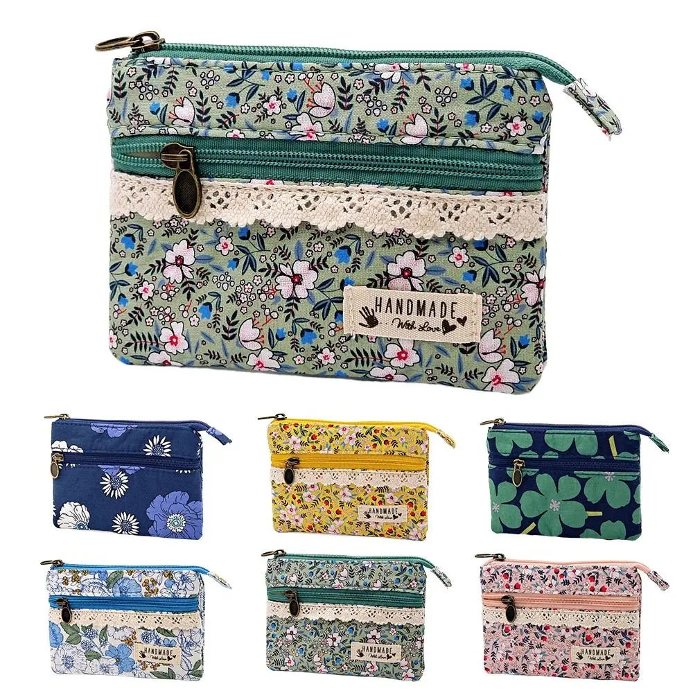 Cute Waterproof Coin Bag Short Zipper Simple Purse Multi-function Organizer