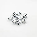 5Pcs/10Pcs 14mm/10mm 6 Sided Drinking Dice White Dices Acrylic Cubes RPG Dice Game Accessory Round Corner Digital Dices