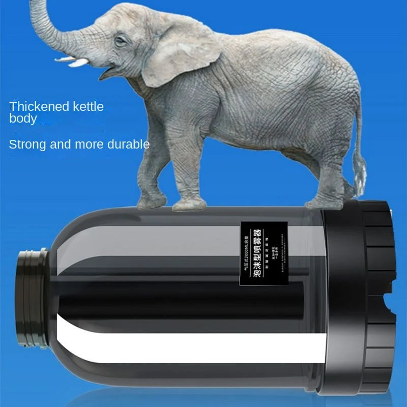 2L Hand Pump Foam Sprayer with 3 Types of Nozzle Hand Pneumatic Foam Cannon Snow Fo additional angle