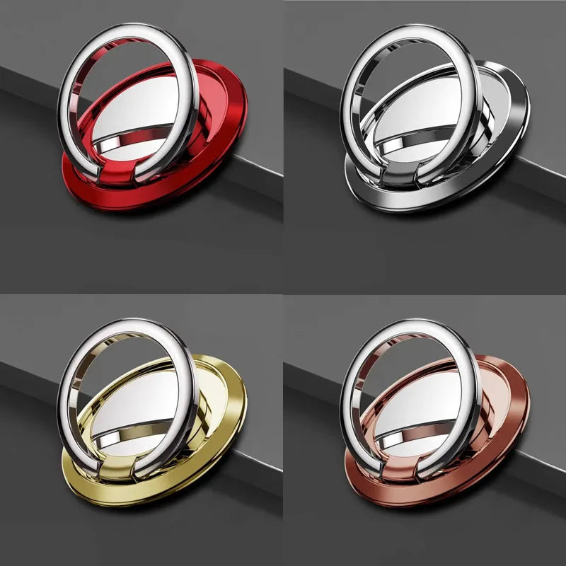 1/2/3/4Pcs Finger Ring Holder Stand Grip For Mobile Phone Car Magnetic Mount Phone Back Sticker Pad Unniversal Bracket