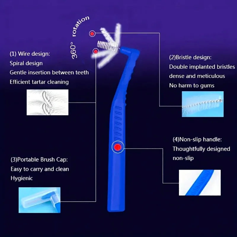 Soft Hair Implant Interdental Brush Single-Beam Soft Teeth Cleaning Toothbrush Oral Care Tool Small Head
