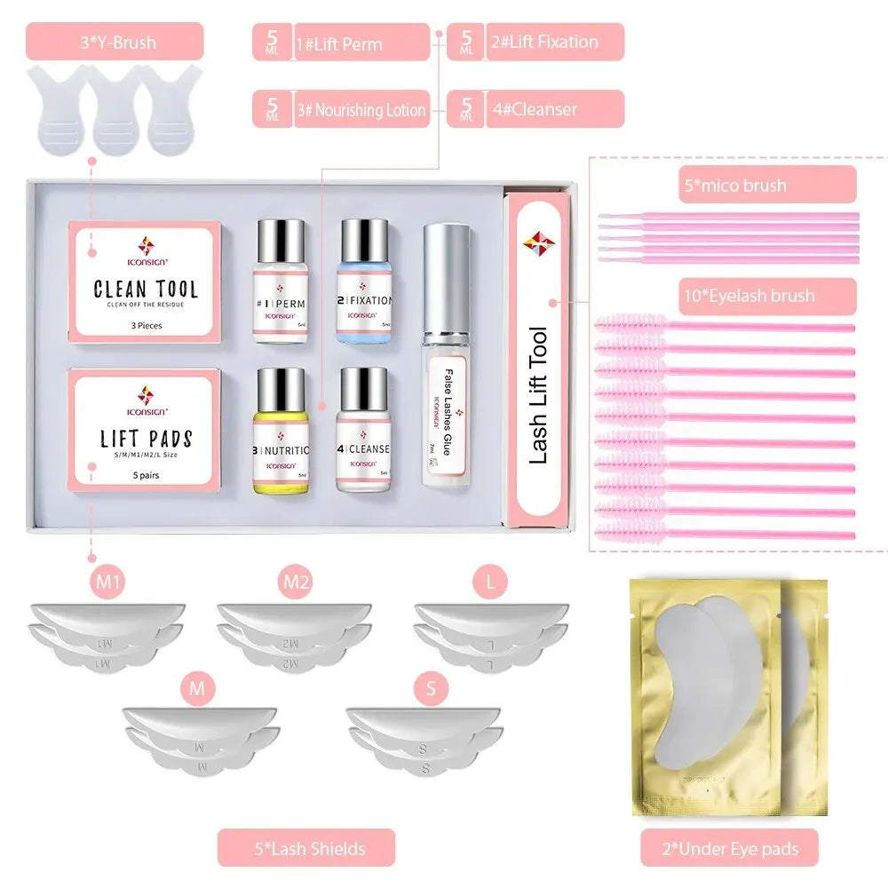 ICONSIGN Upgrade Version Lash Lift Kit Lifting Eyelashes Lasting 6-8 Weeks Calia Perm Ey detail view