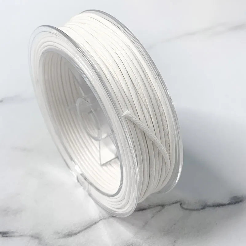 0.5-3MM Waxed Cotton Thread Cord Necklace for DIY Jewelry Making