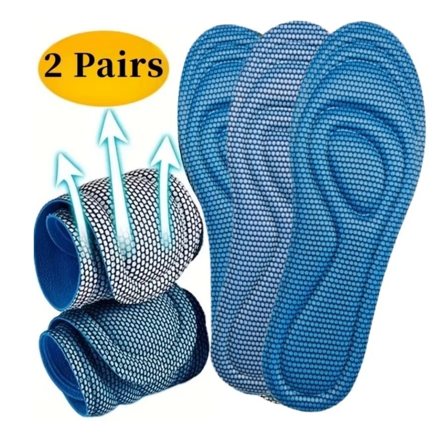 Memory Foam Disposable Insoles for Shoes 4 Pcs