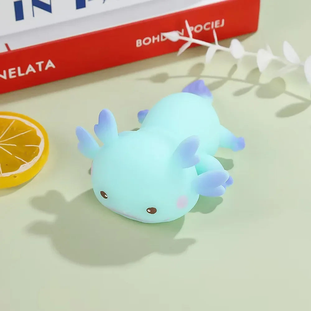 1/4pcs Axolotl Squeeze Ball Cute Fish Relax Cartoon Antistress Squishy Stress Relief alternate view