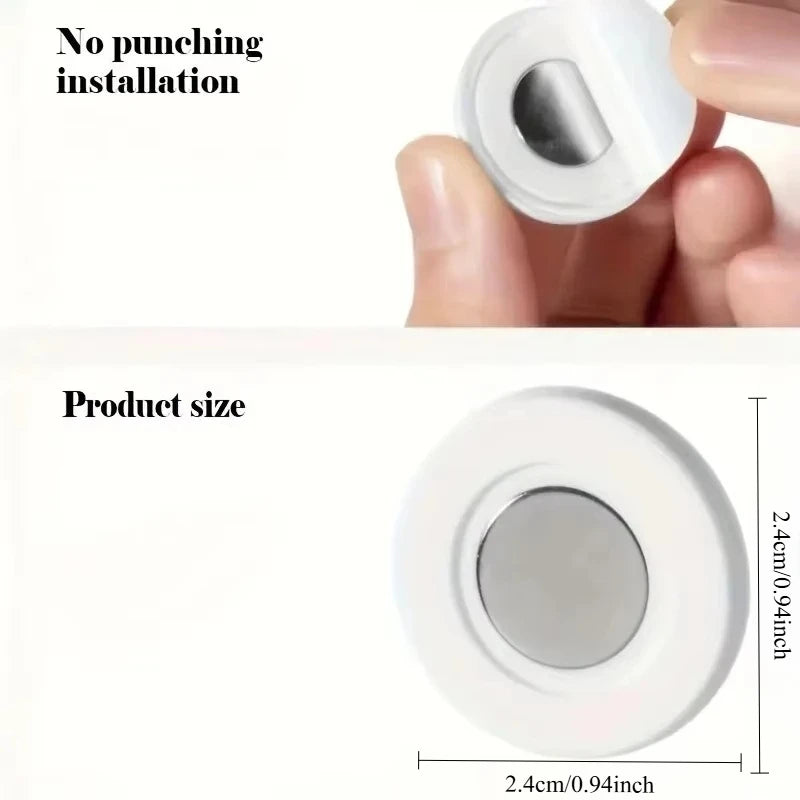 No Drill Magnetic Remote Holder Wall Mount for TV AC DVD Remotes close-up view
