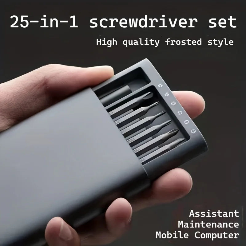 25 in 1 Mini Screwdriver Set Flat Head Cross