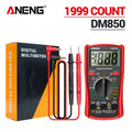 Smart Digital Multimeter Automatic 1999 Count AC/DC Current Voltage Handheld ANENG DM850 Buzzer Resistance Diode Electrician Tes