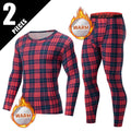 1/2/3 Pieces Of Autumn And Winter Men's Fashionable Printed Autumn Pants With Leggings Comfortable Plus Size Warm Underwear Set