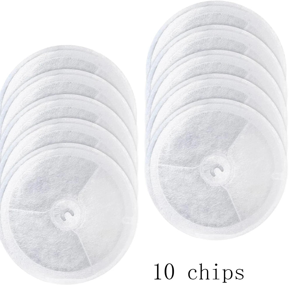 Automatic cat water dispenser replacement activated carbon filter chip kit, providing clean water - easy to install and replace