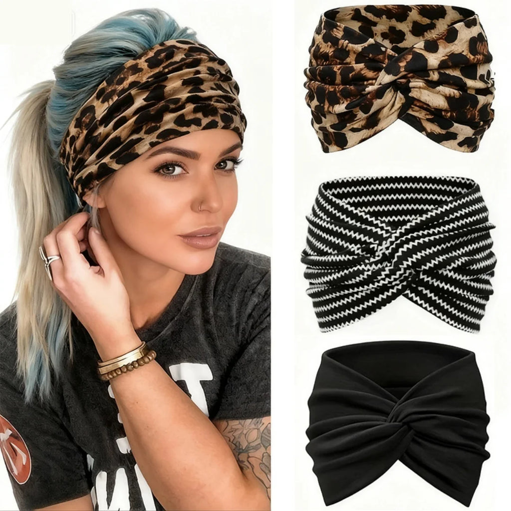 Loose Sports Headband for Women, Yoga Elastic Headband for Running