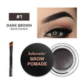 Long-lasting Eyebrow Enhancer Waterproof 3D Natural Eye Brow Pomade Gel With Brush