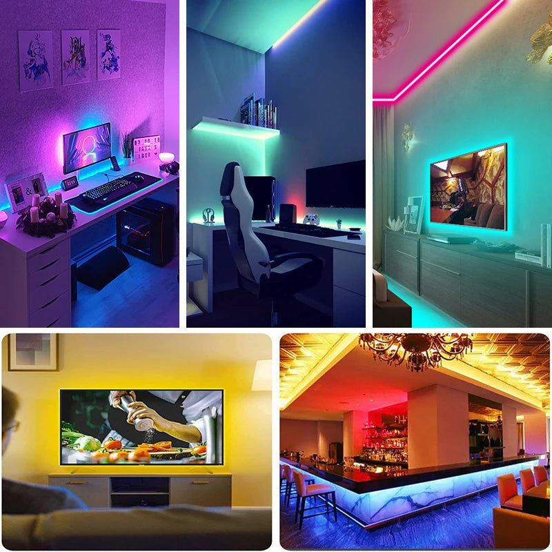 RGB LED Strip Lights 44 Key Remote 5m