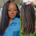 Brazilian Kinky Straight Human Hair Bundles 30 Inch Virgin Hair 4 Pcs
