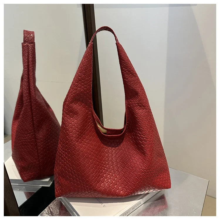 Women Retro Large Hobo Shoulder Tote Bag for Daily Work Travel