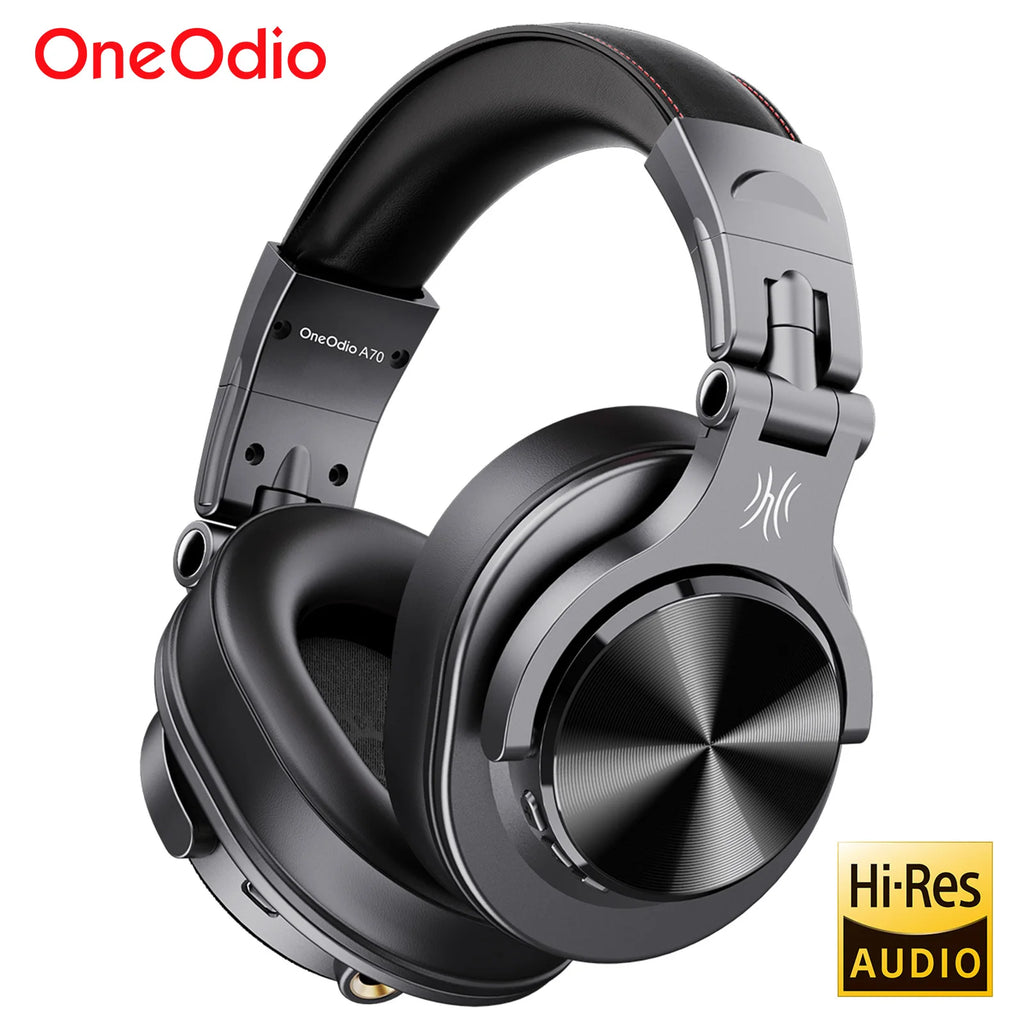 Oneodio Fusion A70 Bluetooth Headphones Hi-Res Audio Over Ear Wireless Headset 72H Professional Stud