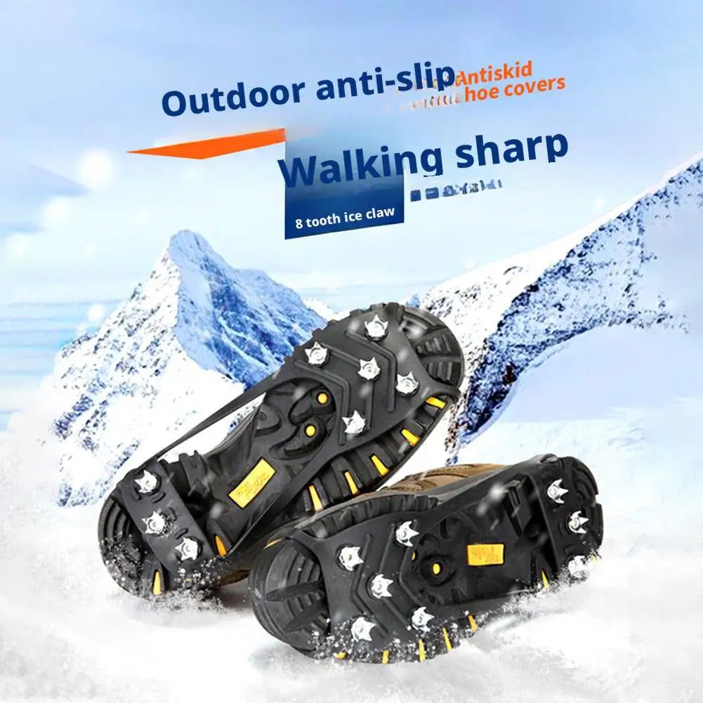 Upgrade Climbing Shoe Spikes 8-Teeth Traction Cleats for Men Women