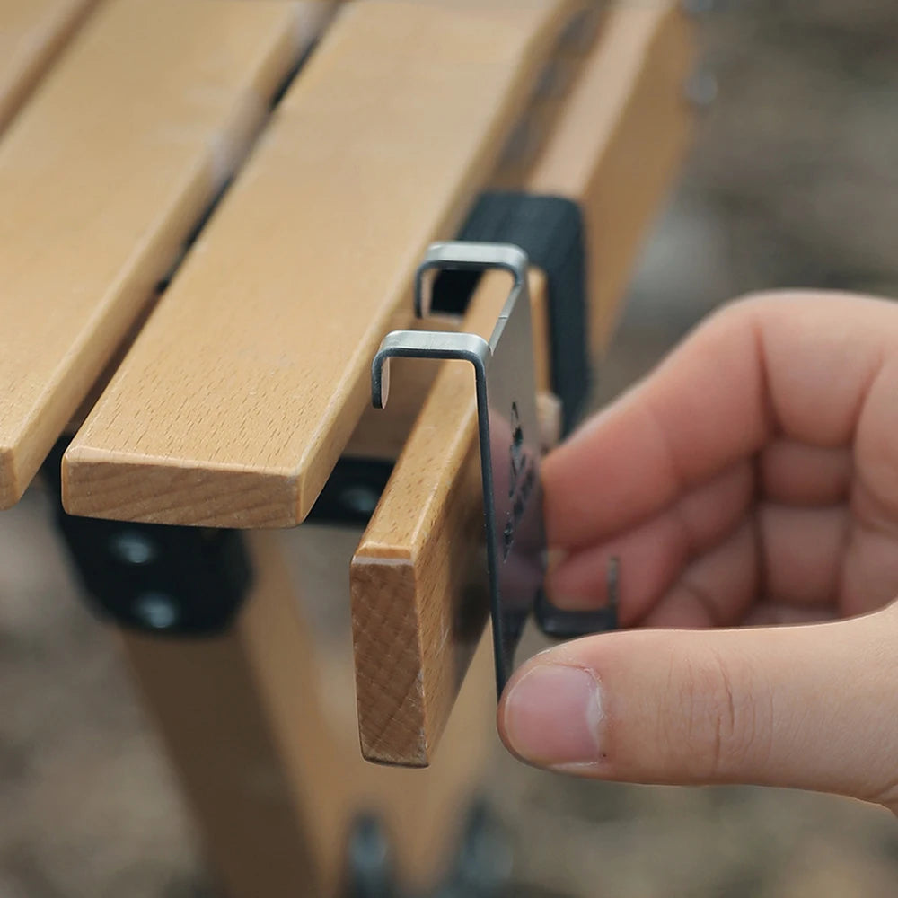 Stainless Steel Gas Canister Hook for Camping Tables