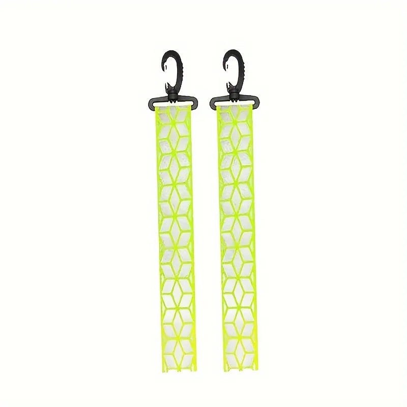 2PCS High Visibility Reflective Keychain - Double-sided Safety Strip, Suitable for Night Running and Cycling