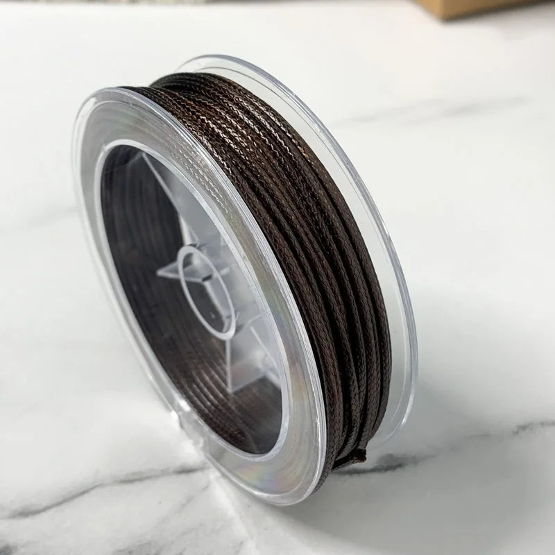 0.5-3MM Waxed Cotton Thread Cord Necklace for DIY Jewelry Making