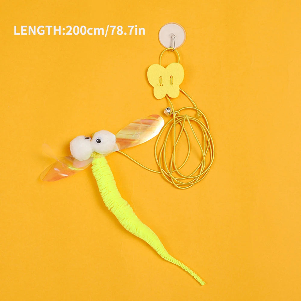 Hanging Elastic Rope Feather Cat Toy alternate view
