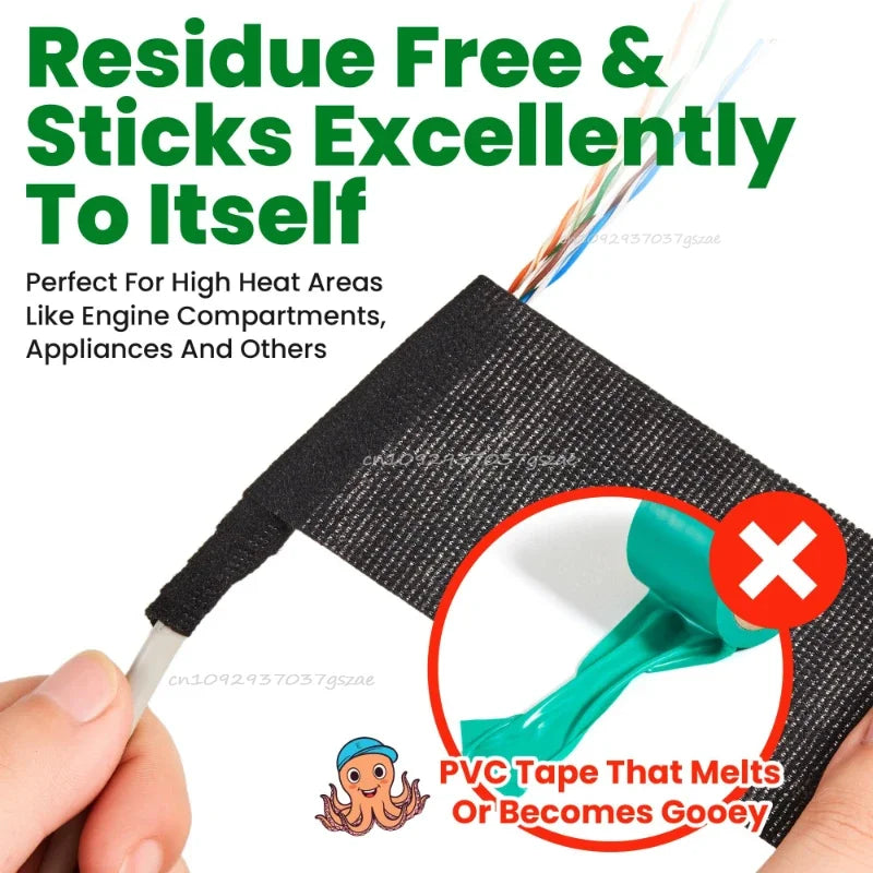 Automotive Cloth Tape Waterproof Electric Insulating Wire Harness Tape alternate view