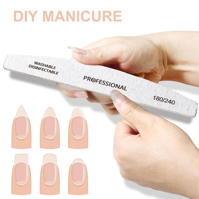 Wooden Nail Files 100/180 180/240 Emery Board