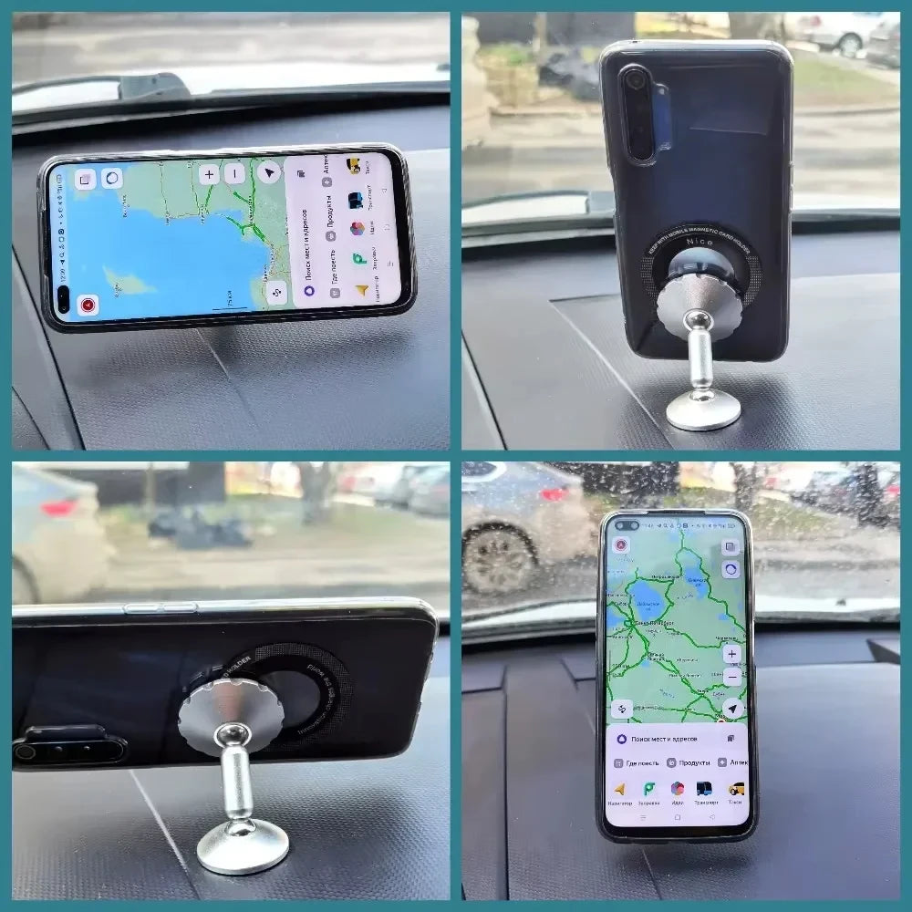 1/2/6Pcs Magnetic Metal Ring Sticker for Wireless Charging – Universal Metal Plate for Phone Cases, Compatible with Car Mounts &