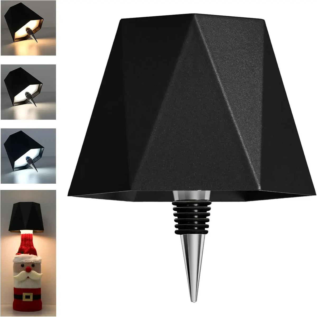 Lampe De Table En Forme De Bouteille Sans Fil, Commande Tactile, 3 Couleurs, Gradat additional angle