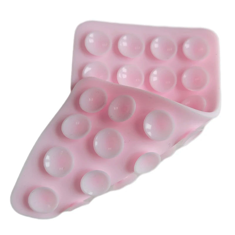 Silicone Suction Pad Double Sided For Mobile Phone Fixture Suction Cup Backed Adhes additional angle