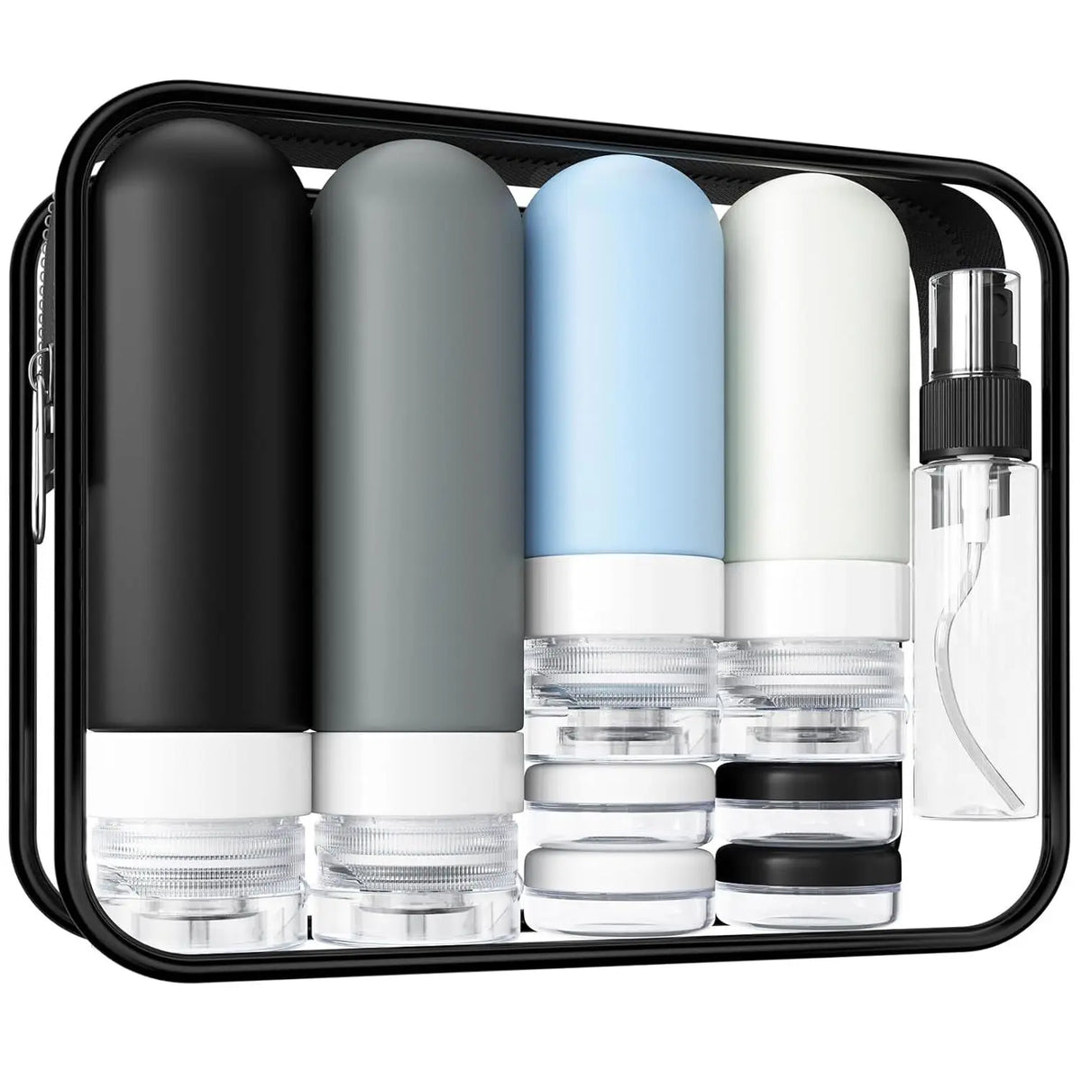 16 Pack Leak Proof Travel Bottle Set Made Of Silicone - TSA-Approved Containers For Toiletries And Conditioner