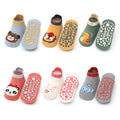 Kids Cotton Socks Cartoon Animal Pattern 6 Pairs alternate view