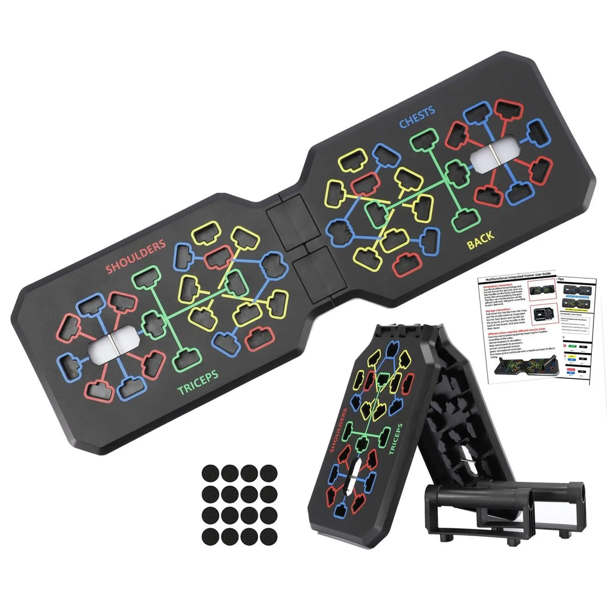 Portable Foldable Push-up Board Set With Handles