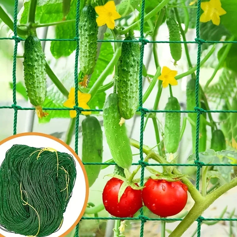 Plant Trellis Pergolas, Heavy-Duty Polyester Grow Net, Garden Trellis Netting With Square Mesh For C