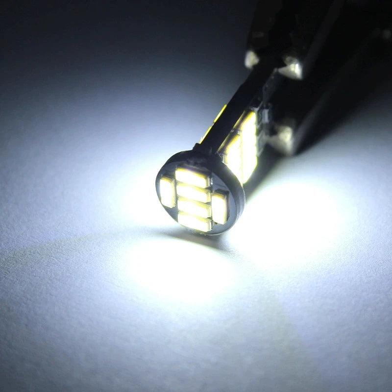 10PCS Led T10 Bulb 194 W5W Light 5w5 501 168 WY5W Interior License Plate 4014/26SMD Reading Parking Signal Lamp Car White 12V