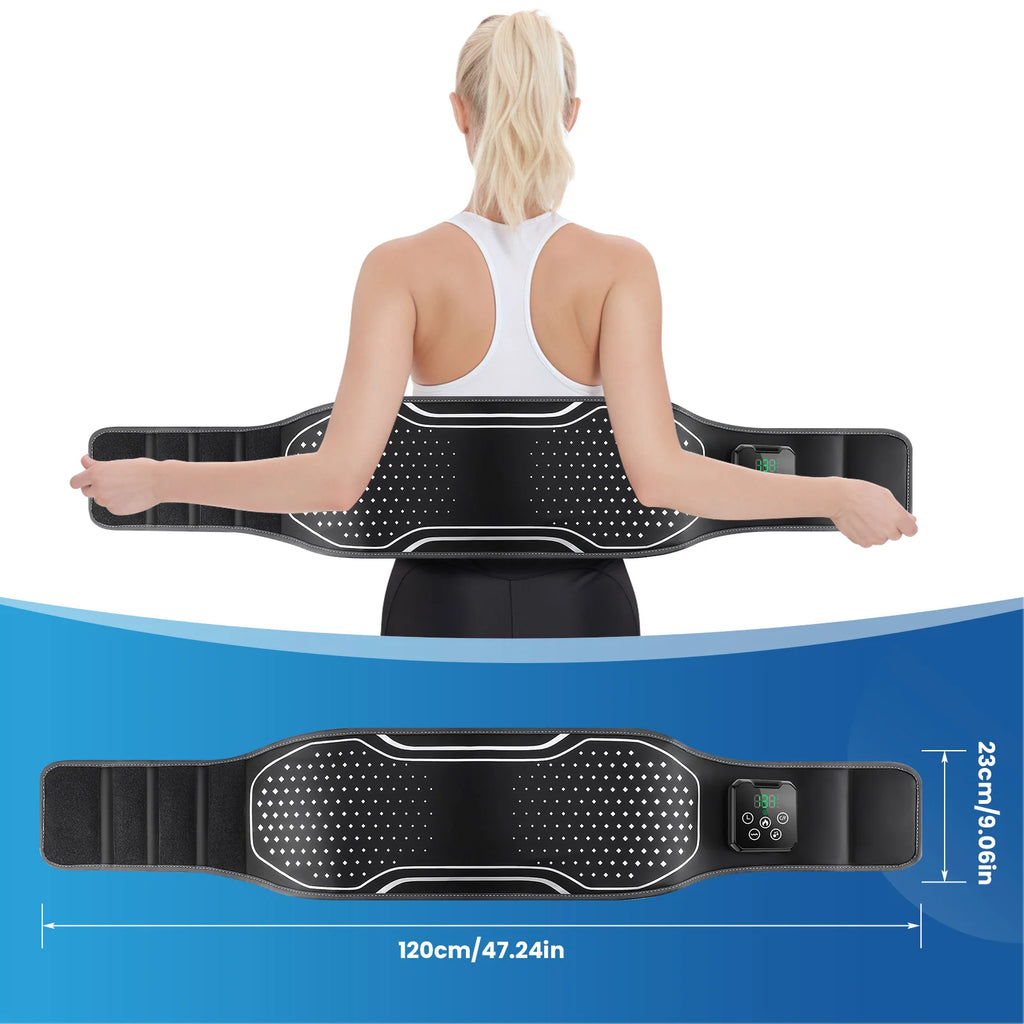 Heating Massage Waist Belt With Vibration and Air Support