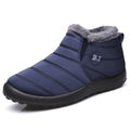 Men's Winter Snow Boots Waterproof Fur Ankle Hiking Boots