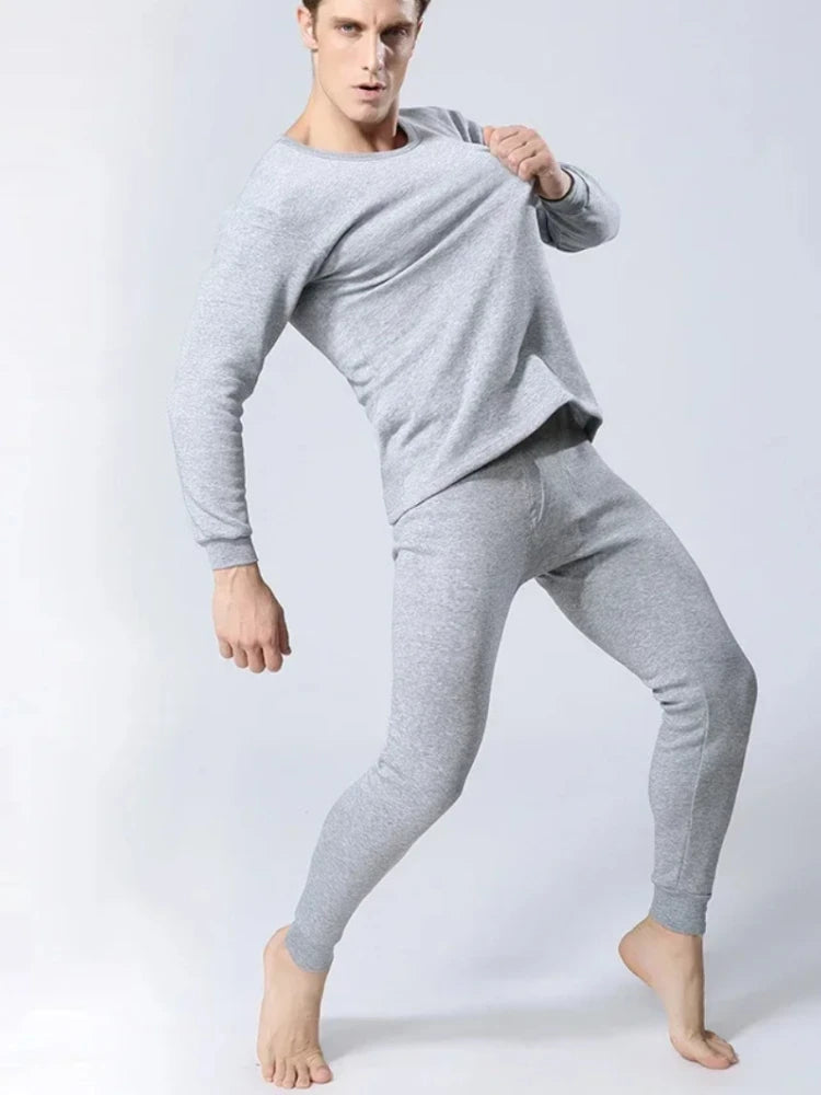 Winter Thermal Underwear Long Johns Men's Keep Warm Tops + Pants Set Thick Clothes Comfortable Thermo Underwear Sets