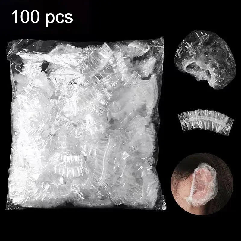 100PCS Disposable Waterproof Ear Covers for Hair Dye