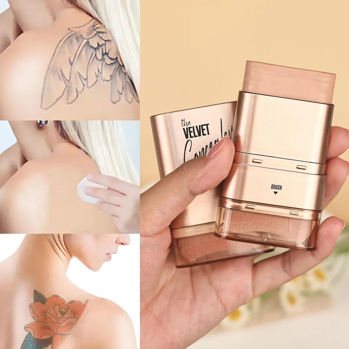 Face Foundation Contour Stick Long-wear Lightweight Brighten Stick Face Concealer Ble alternate view