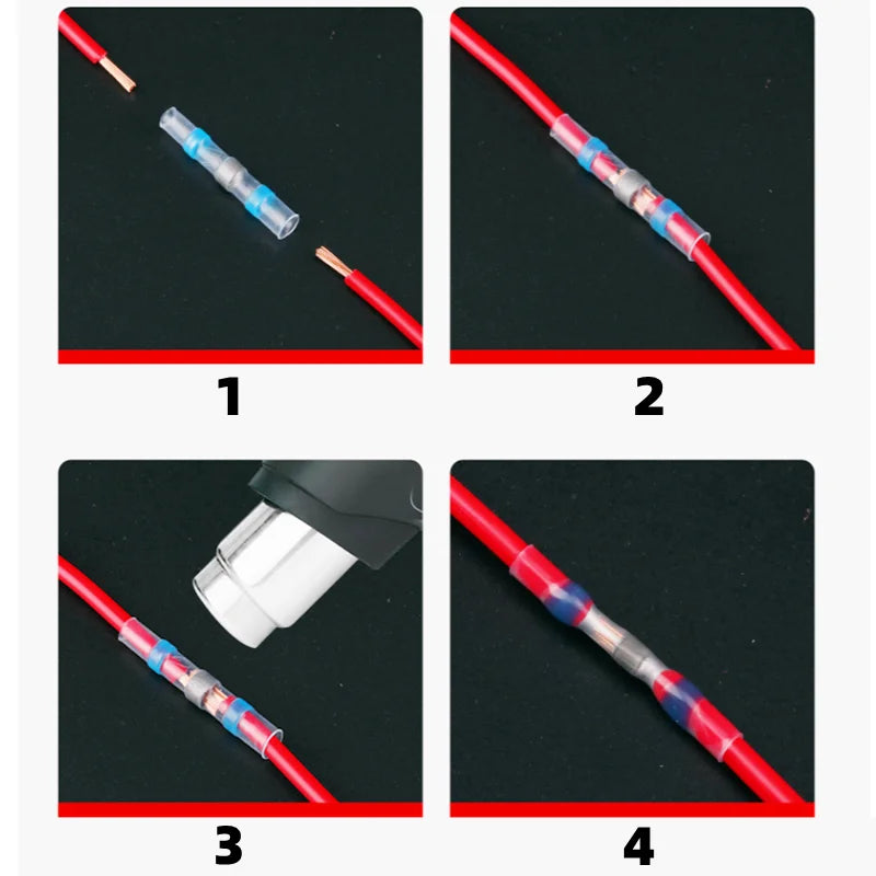 Welding Ring Heat Shrink Terminal, IP67 Waterproof, Electrical Equipment Connection additional angle