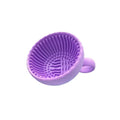 Makeup Brush Cleaner Folding Powder Puff Cleaning Bowl Eyeshadow Brushes Wash Clean Mat detail view